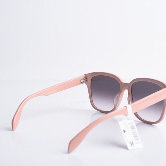 Alexander McQueen AM0331SK Sunglasses Women\'s Pink Rectangular 56 17 145 NWT main image 4
